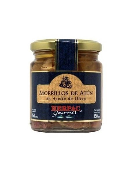 Tarro de Morrillos de atún en aceite de oliva -250 gr - Herpac