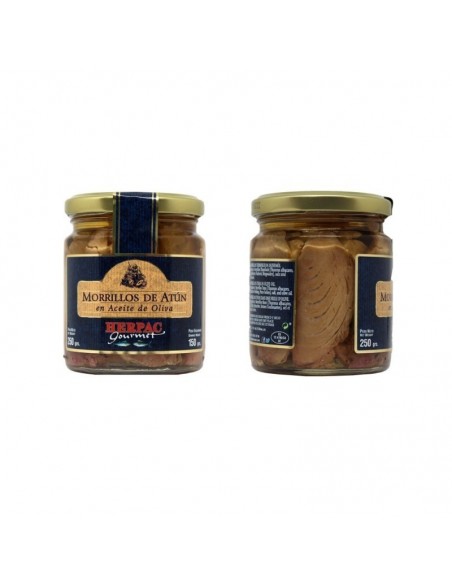 Tarro de Morrillos de atún en aceite de oliva -250 gr - Herpac